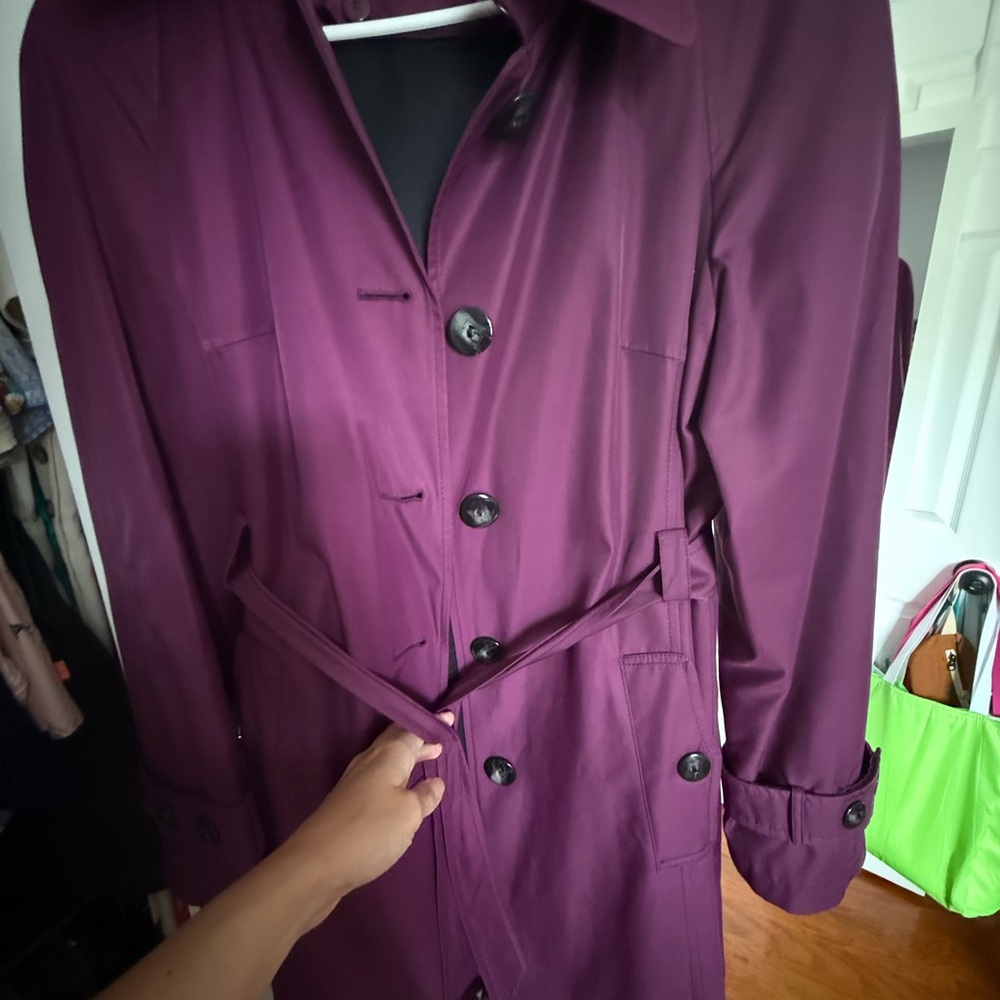Women's Purple Trench Coat